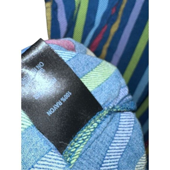 NEW WITH TAGS Torrid Shirt Womens Plus 2X Blue Striped Stretch Boho Pocket Top B - Picture 7 of 9